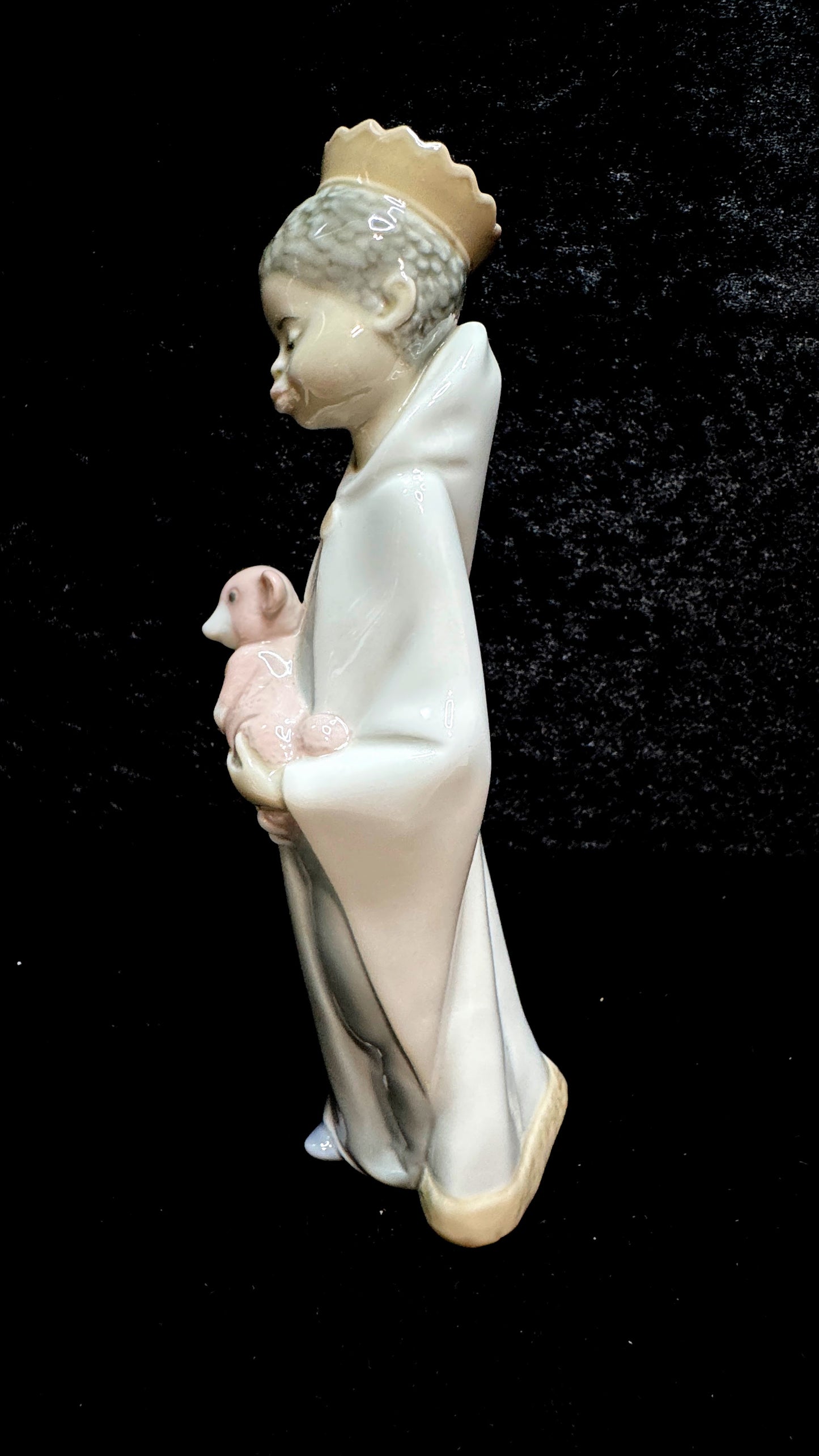 Vintage Lladró Black Legacy King Balthasar Nativity Gloss Figurine Spain A1163