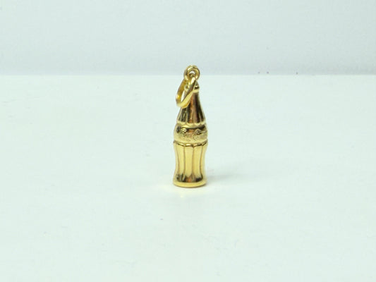 Vintage 14K Gold Coca-Cola Bottle Charm Mini Pendant JR1199