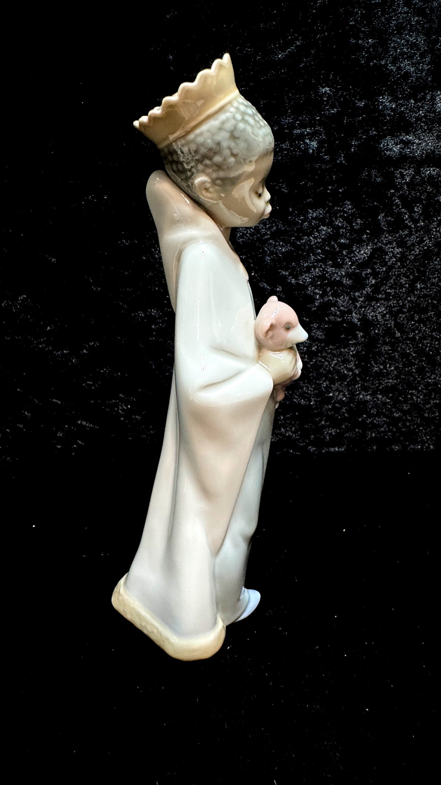 Vintage Lladró Black Legacy King Balthasar Nativity Gloss Figurine Spain A1163