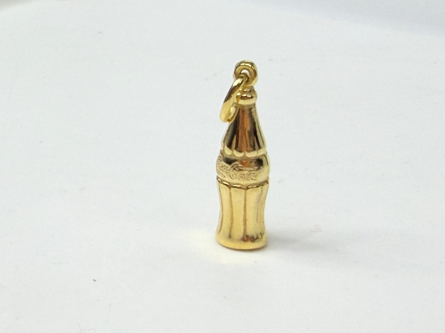Vintage 14K Gold Coca-Cola Bottle Charm Mini Pendant JR1199