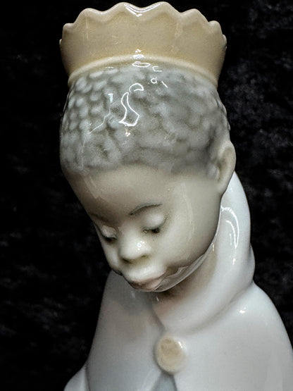 Vintage Lladró Black Legacy King Balthasar Nativity Gloss Figurine Spain A1163