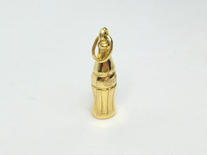 Vintage 14K Gold Coca-Cola Bottle Charm Mini Pendant JR1199