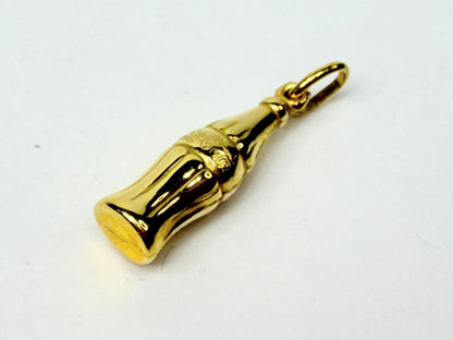 Vintage 14K Gold Coca-Cola Bottle Charm Mini Pendant JR1199