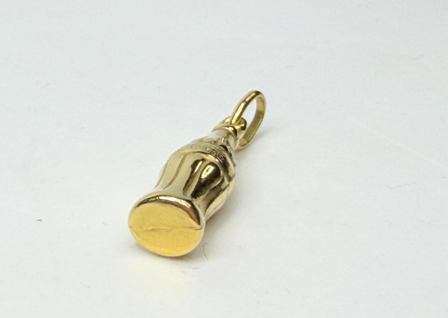 Vintage 14K Gold Coca-Cola Bottle Charm Mini Pendant JR1199