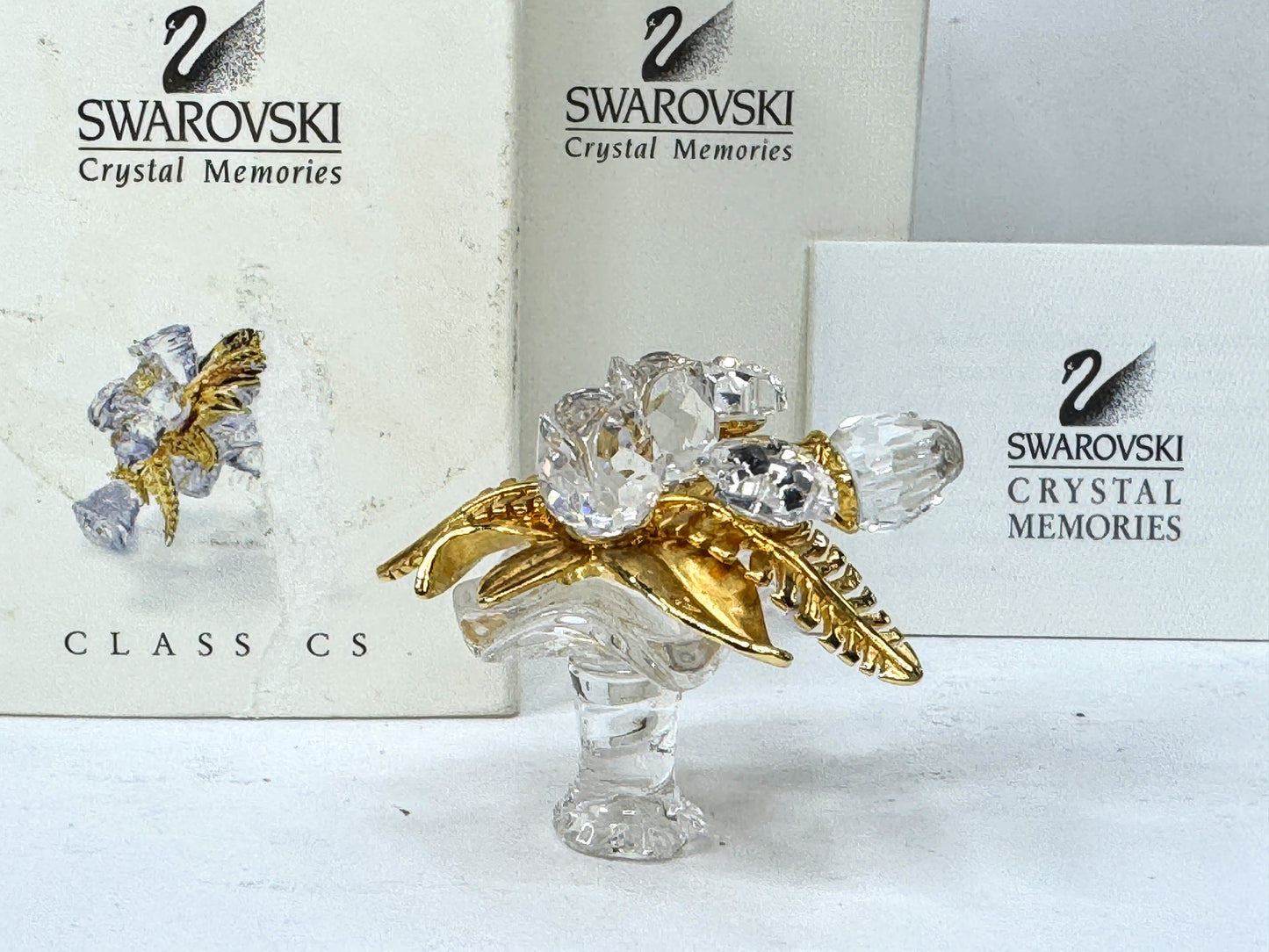 Vintage Swarovski Crystal Memories Wedding Bouquet by Anton Hirzinger Box S279