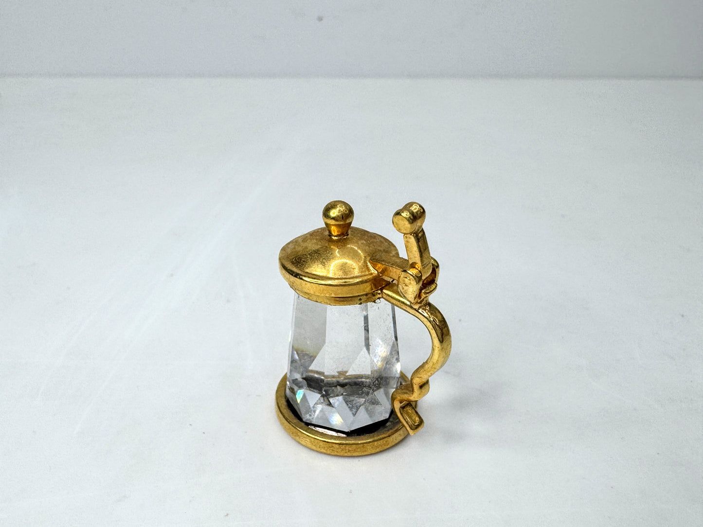 Vintage Swarovski Crystal Memories Beer Stein Gold Crystal Miniature S300