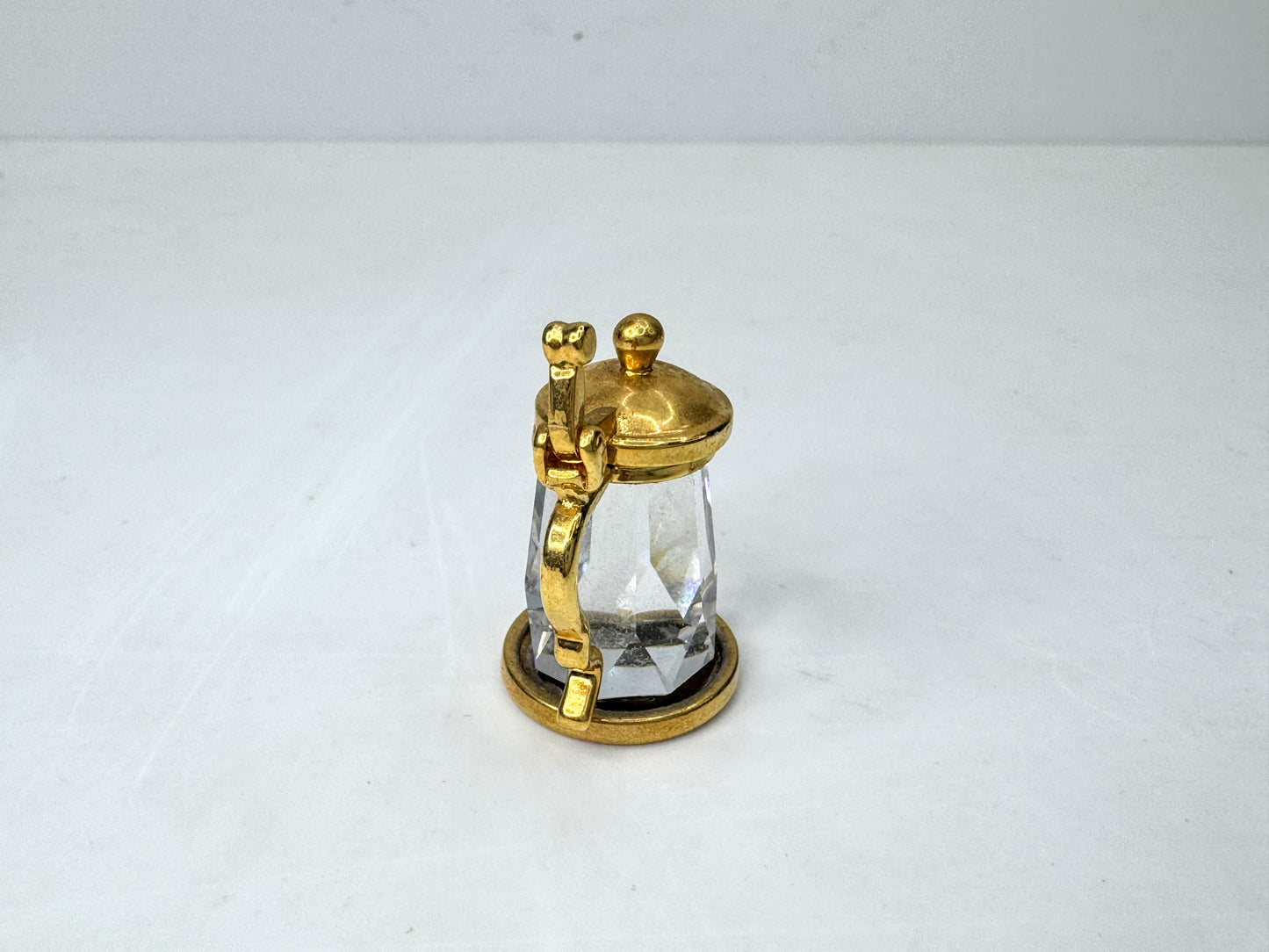 Vintage Swarovski Crystal Memories Beer Stein Gold Crystal Miniature S300