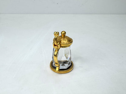 Vintage Swarovski Crystal Memories Beer Stein Gold Crystal Miniature S300