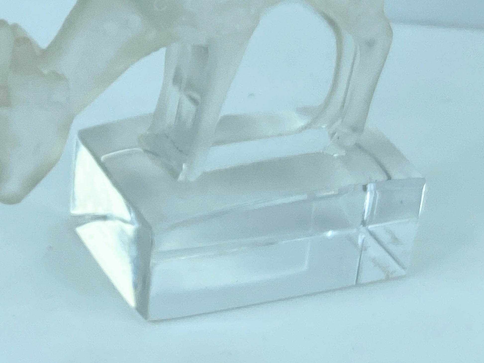Lalique Frosted Glass Deer Paperweight, Forest Animal Figurine A305
