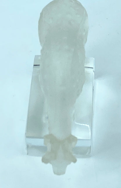 Lalique Frosted Glass Deer Paperweight, Forest Animal Figurine A305