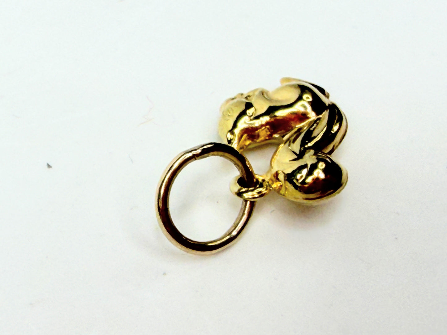 Vintage 14K Yellow Gold 3D Squirrel Charm Petite Animal charm JR1106