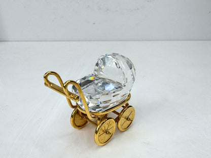 Vintage Swarovski Crystal Memories baby carriage pram Martin Zendron boxed S302