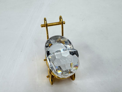 Vintage Swarovski Crystal Memories baby carriage pram Martin Zendron boxed S302