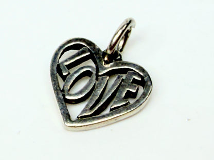 James Avery Love Heart Charm Retired Sterling Silver JR1149