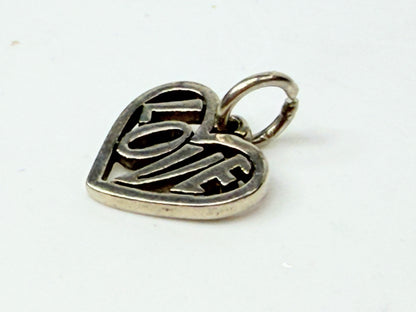 James Avery Love Heart Charm Retired Sterling Silver JR1149