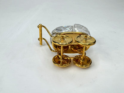 Vintage Swarovski Crystal Memories baby carriage pram Martin Zendron boxed S302