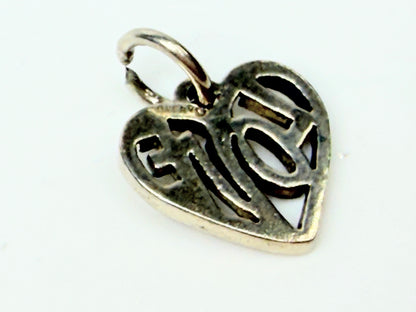 James Avery Love Heart Charm Retired Sterling Silver JR1149