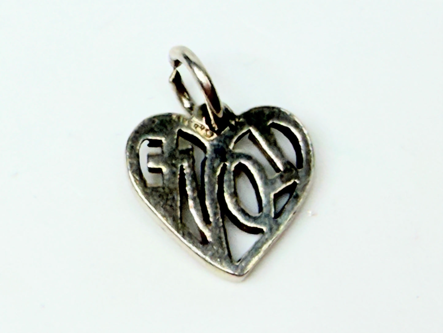 James Avery Love Heart Charm Retired Sterling Silver JR1149