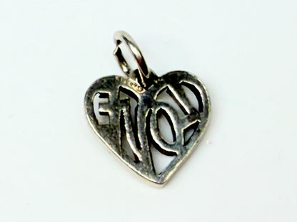 James Avery Love Heart Charm Retired Sterling Silver JR1149