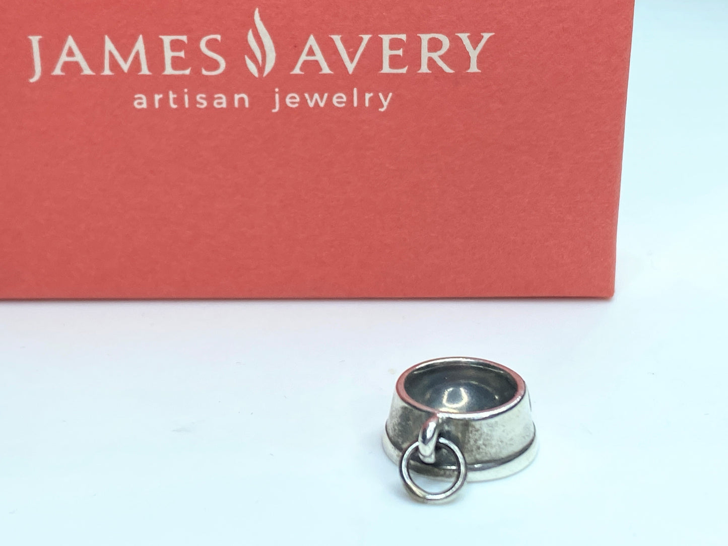 Retired James Avery Pet Dish Charm with box JR0096