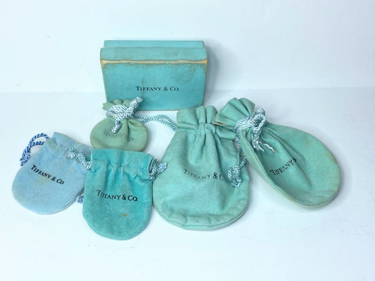 Tiffany & Co. authentic boxes and bag set of 6 GS468