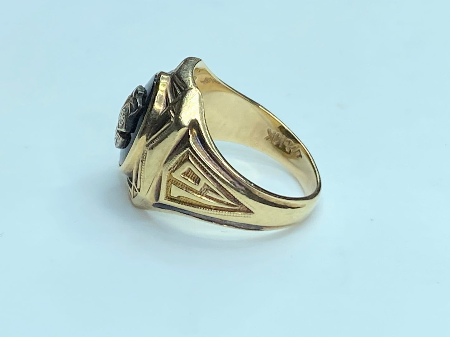 1942 10k Yellow Gold Carlisle Class ring w/Owls & Engraved 4.5g s4.5 JR0047JR0047