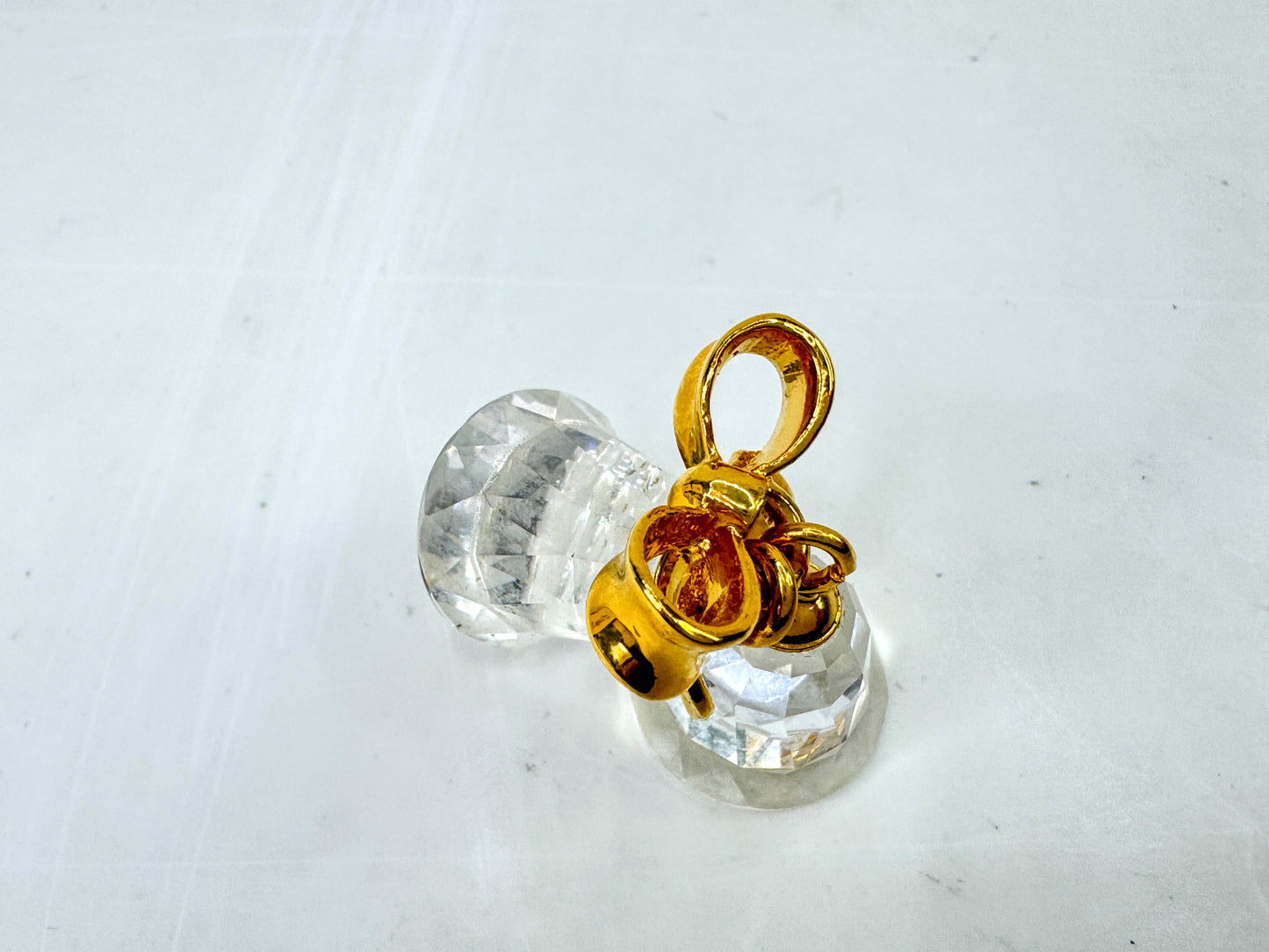Vintage Swarovski Crystal Memories Gold Bells Figurine S305