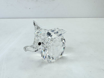 Vintage Swarovski Crystal Elephant Figurine original box mint S307