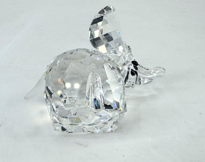 Vintage Swarovski Crystal Elephant Figurine original box mint S307