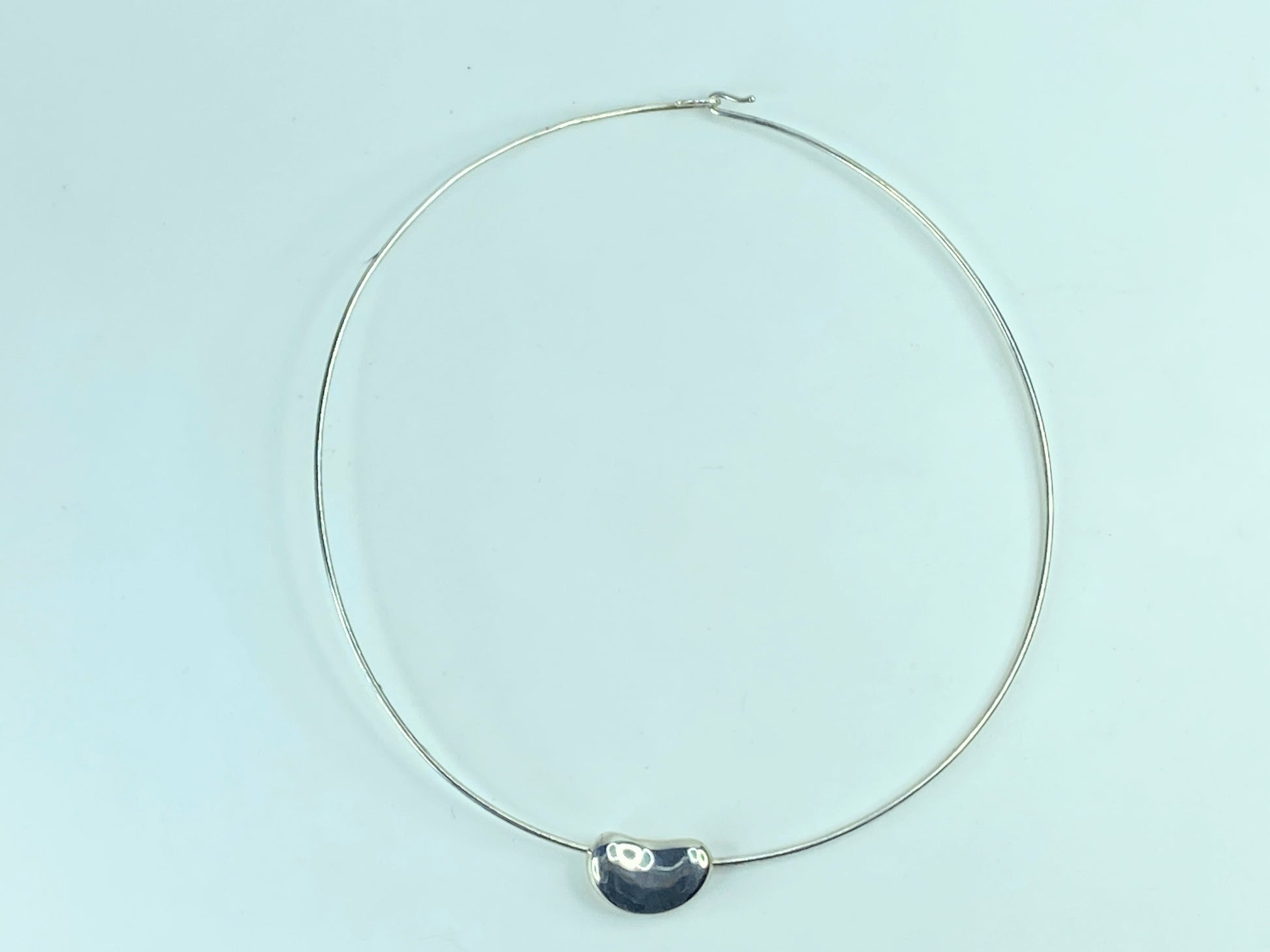 Sterling Silver Tiffany and Co. Bean Choker Necklace JR622