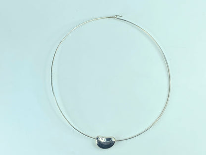 Sterling Silver Tiffany and Co. Bean Choker Necklace JR622