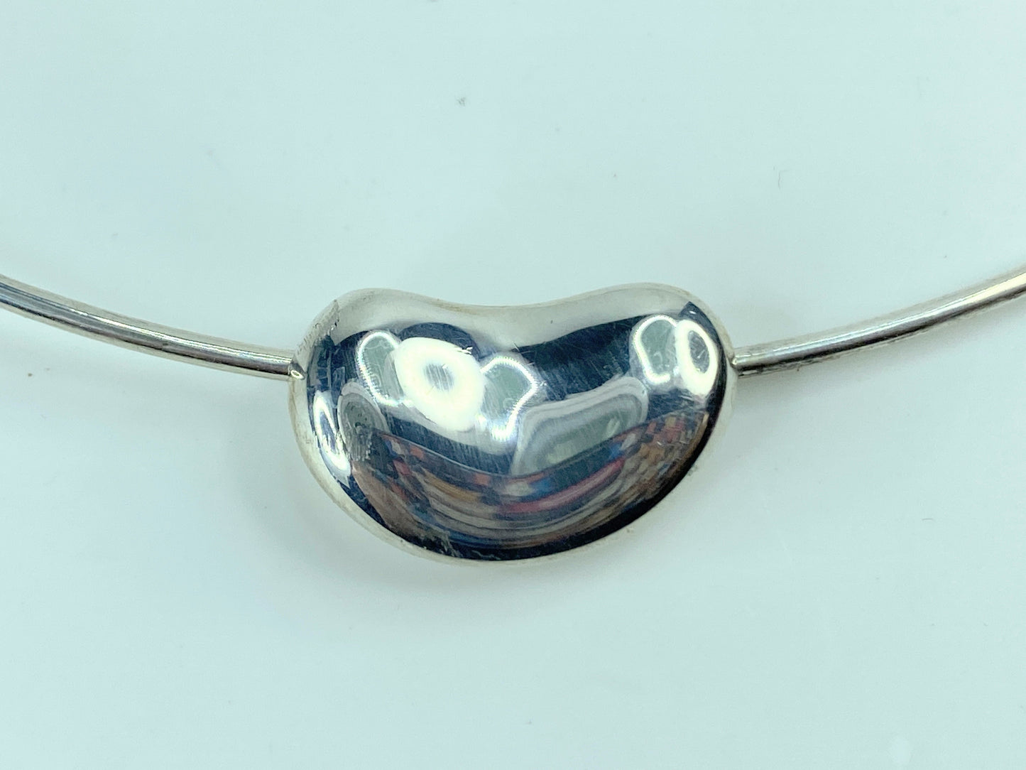 Sterling Silver Tiffany and Co. Bean Choker Necklace JR622