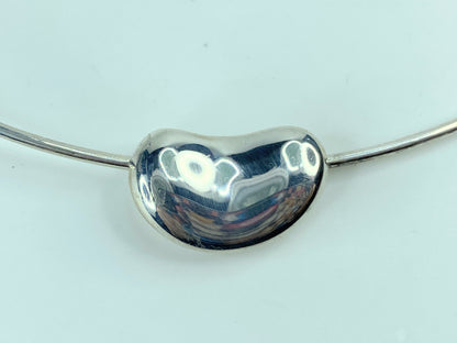 Sterling Silver Tiffany and Co. Bean Choker Necklace JR622
