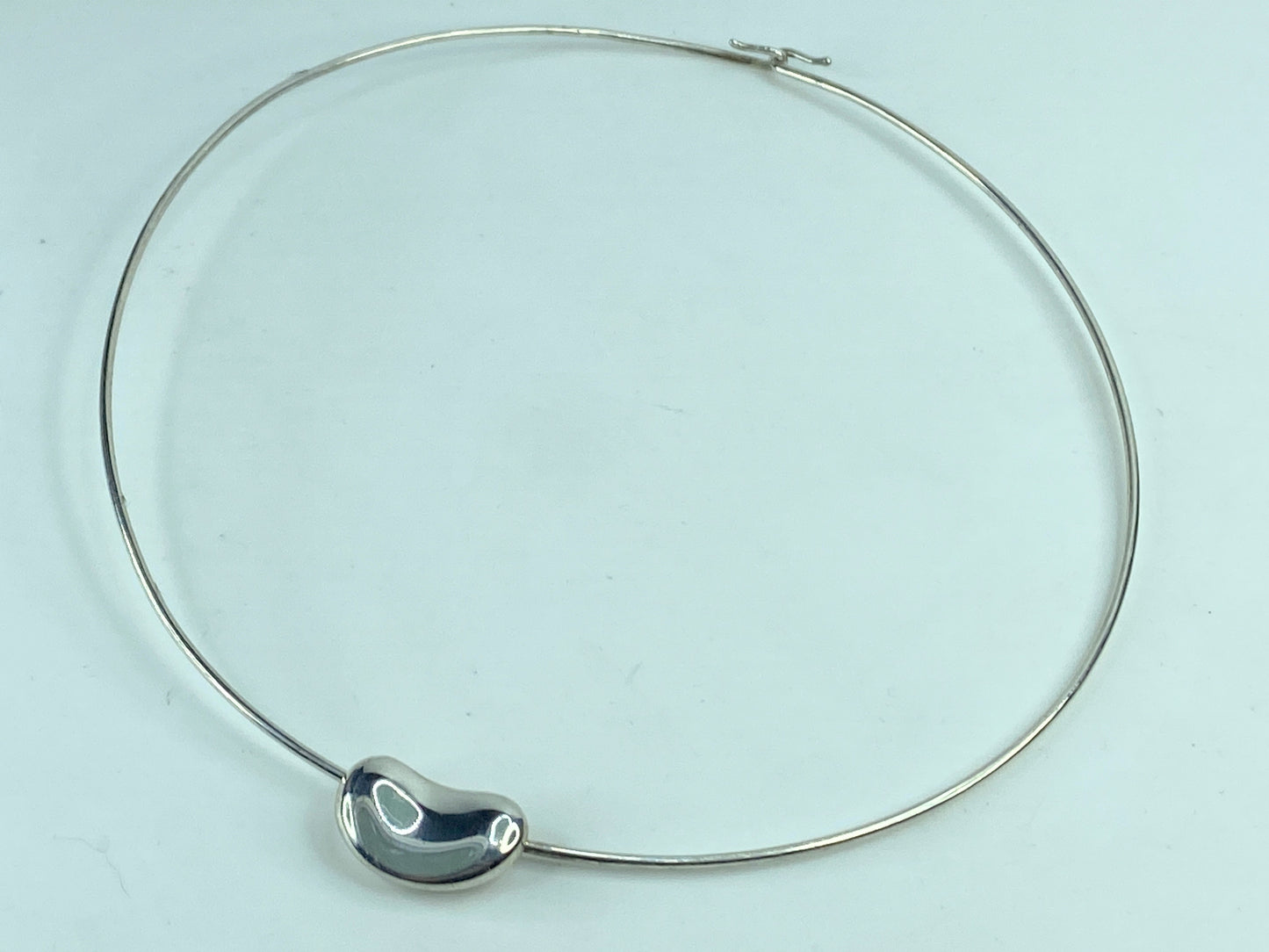 Sterling Silver Tiffany and Co. Bean Choker Necklace JR622