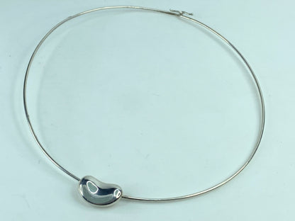 Sterling Silver Tiffany and Co. Bean Choker Necklace JR622