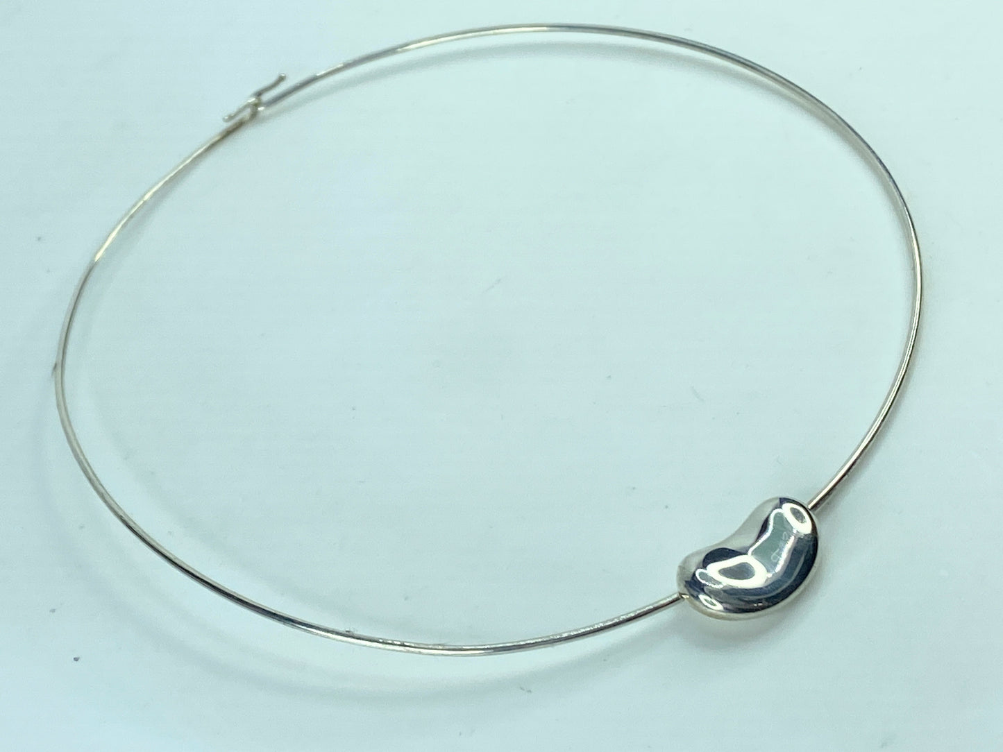 Sterling Silver Tiffany and Co. Bean Choker Necklace JR622