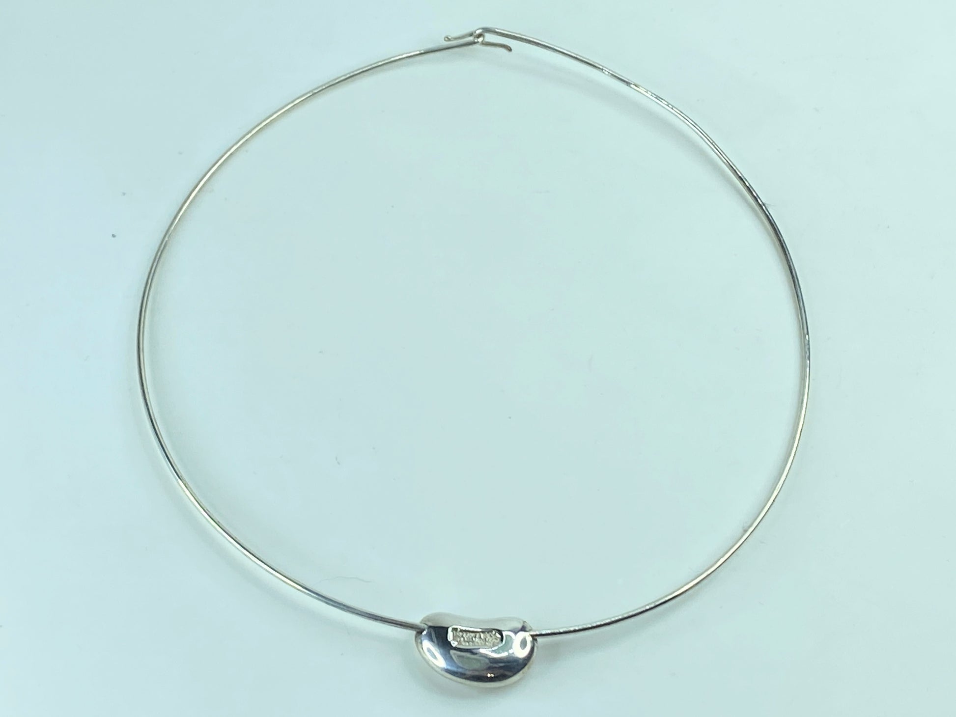 Sterling Silver Tiffany and Co. Bean Choker Necklace JR622