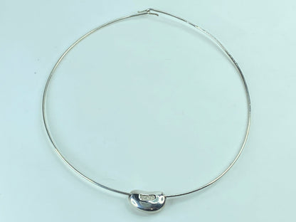 Sterling Silver Tiffany and Co. Bean Choker Necklace JR622