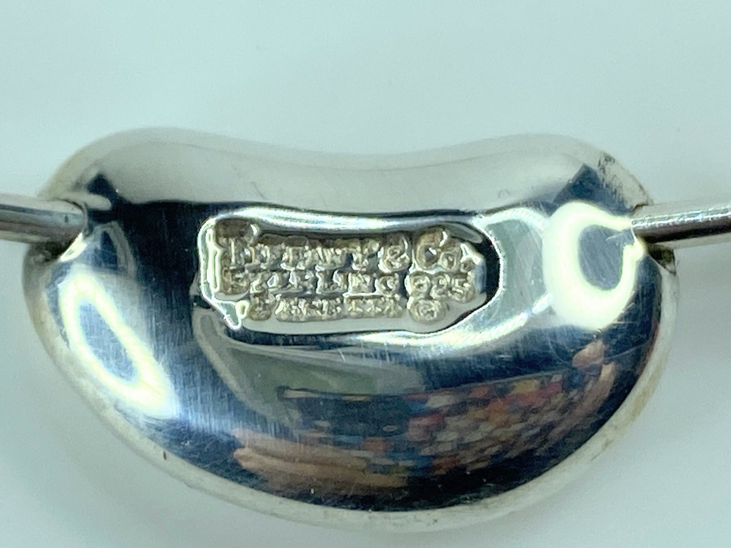 Sterling Silver Tiffany and Co. Bean Choker Necklace JR622