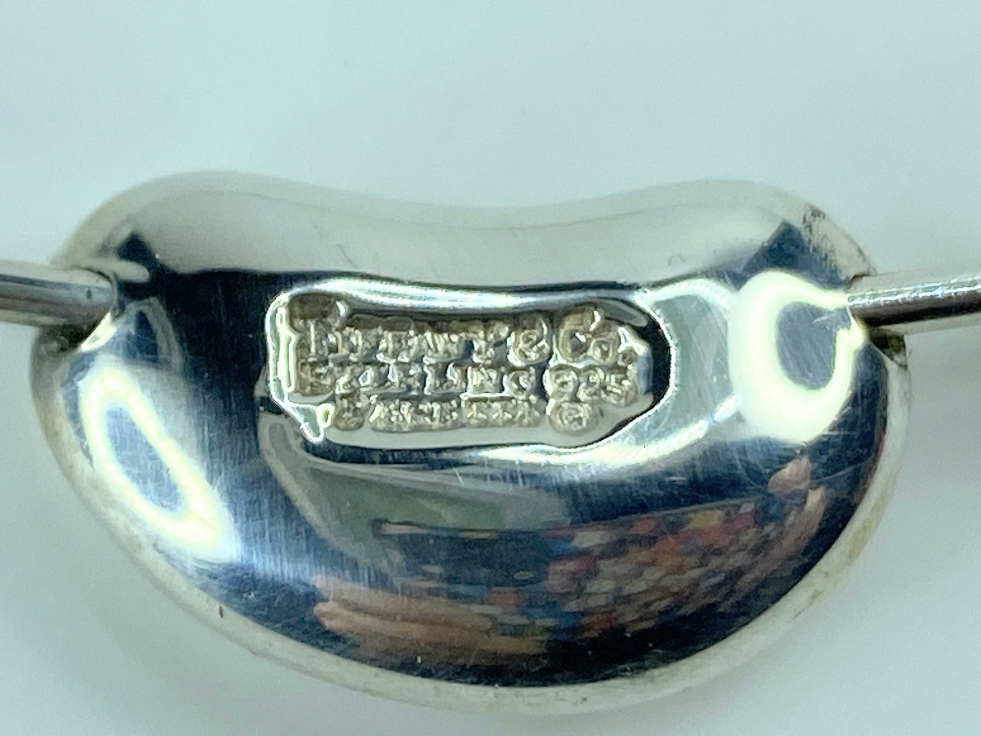 Sterling Silver Tiffany and Co. Bean Choker Necklace JR622