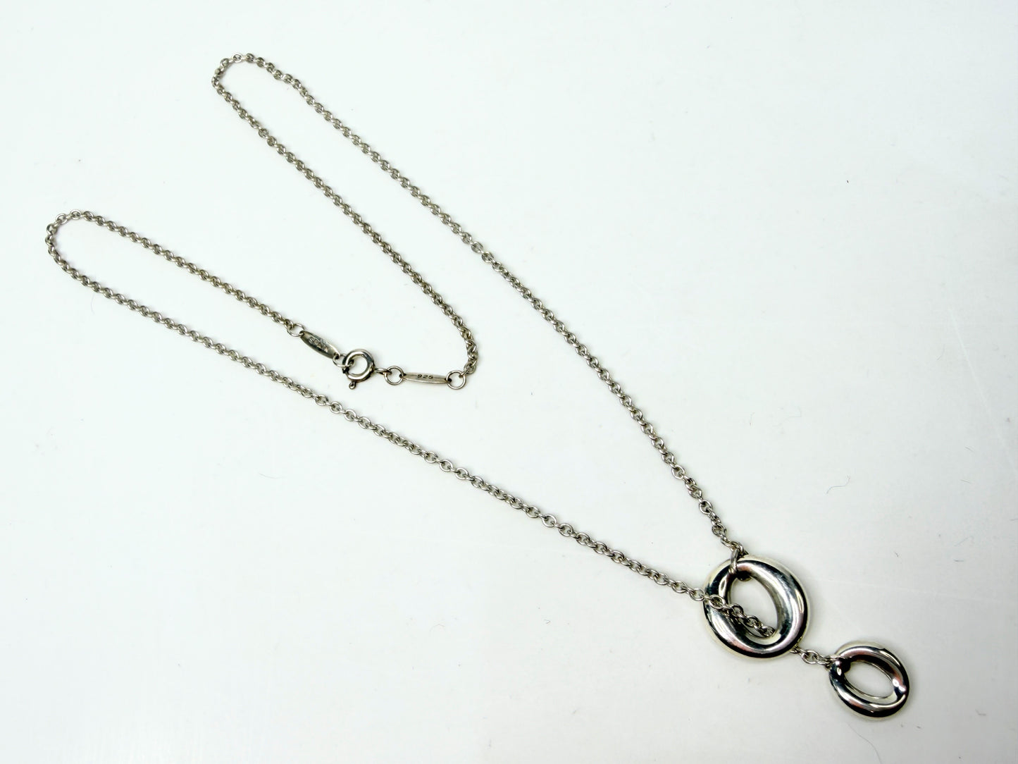 Excellent Tiffany & Co. Elsa Peretti Sevillana Lariat Necklace Sterling JR1156