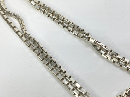 Sterling Silver Box Link Bracelet, 7.5” Fine Classic Chain Design JR1091