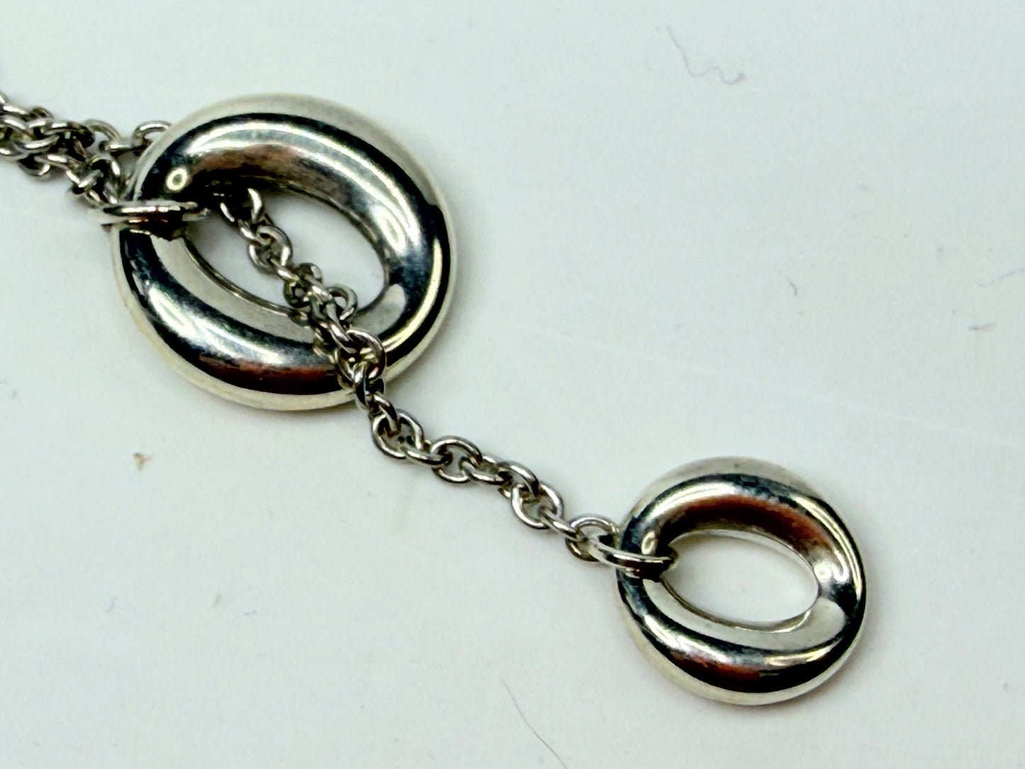 Excellent Tiffany & Co. Elsa Peretti Sevillana Lariat Necklace Sterling JR1156