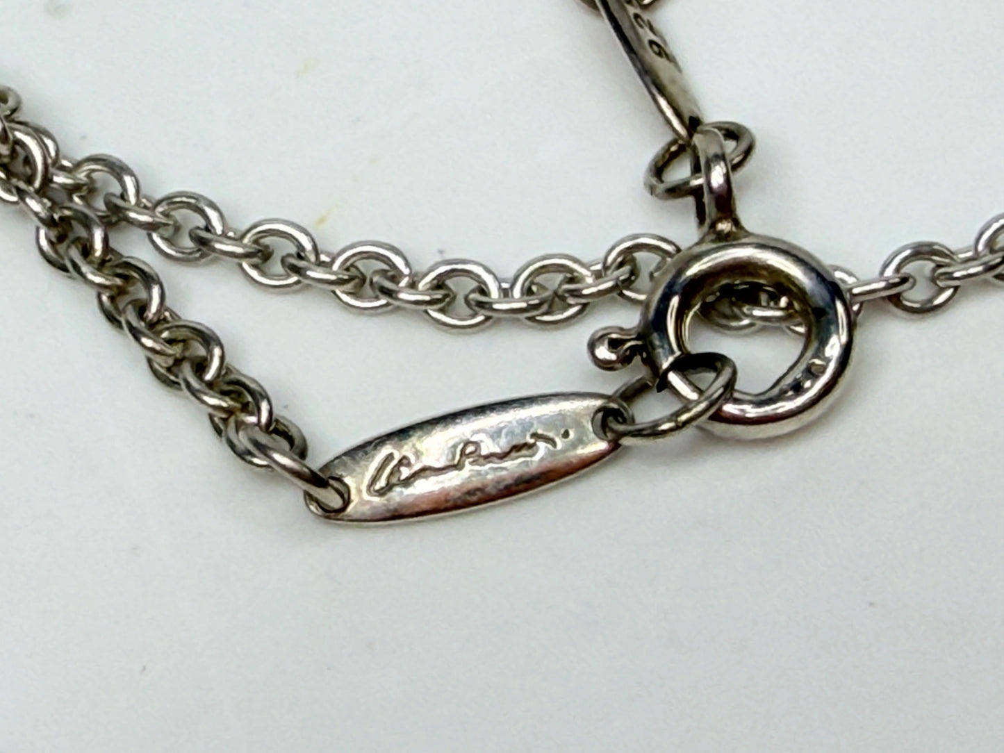 Excellent Tiffany & Co. Elsa Peretti Sevillana Lariat Necklace Sterling JR1156