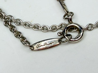 Excellent Tiffany & Co. Elsa Peretti Sevillana Lariat Necklace Sterling JR1156