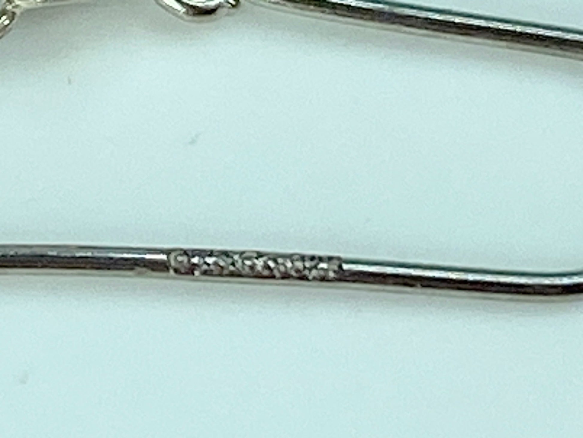 Tiffany & Co. Elsa Peretti Diamond Mesh sterling silver earrings 2" JR624