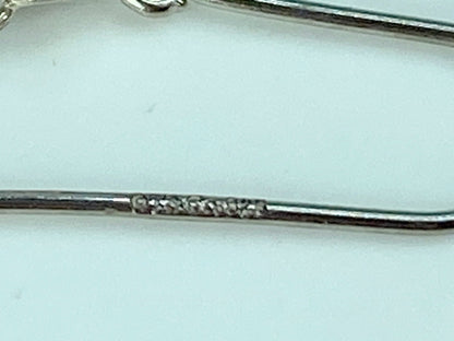 Tiffany & Co. Elsa Peretti Diamond Mesh sterling silver earrings 2" JR624