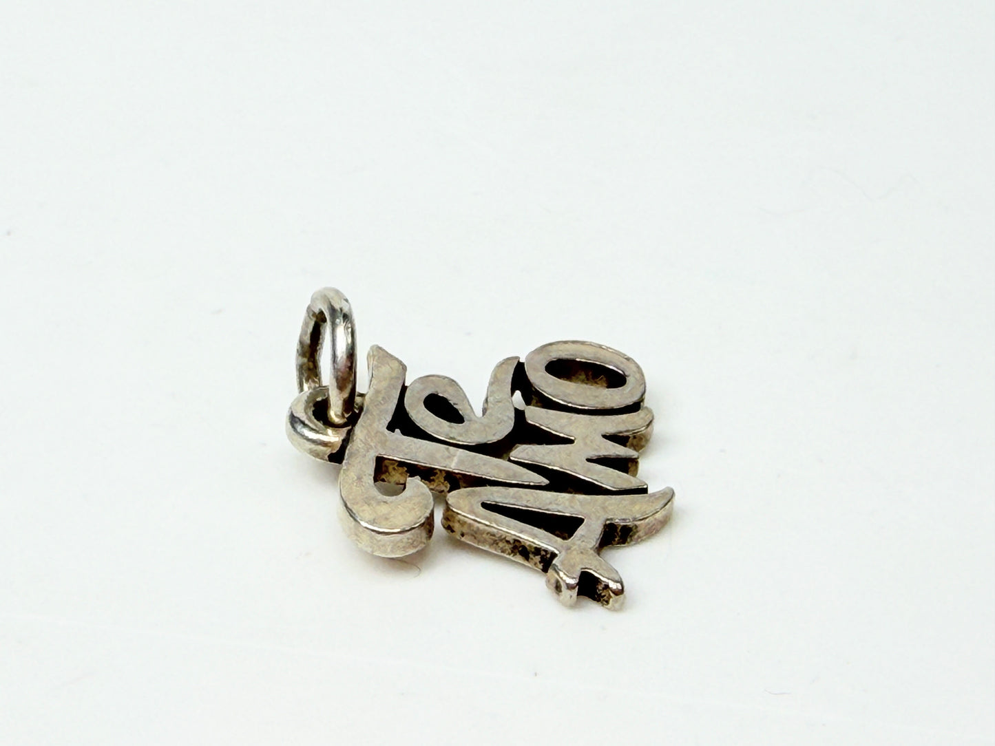 James Avery 925 Sterling Vintage Te Amo Mini Charm Pendant JR1201