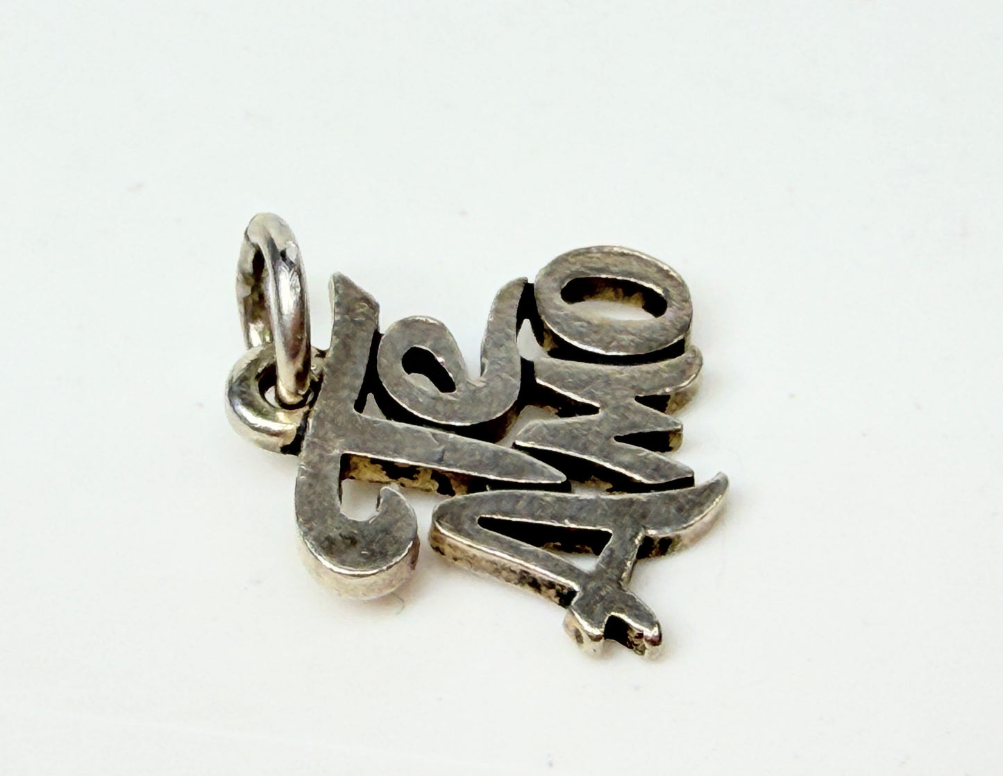 James Avery 925 Sterling Vintage Te Amo Mini Charm Pendant JR1201