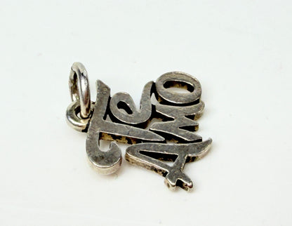 James Avery 925 Sterling Vintage Te Amo Mini Charm Pendant JR1201